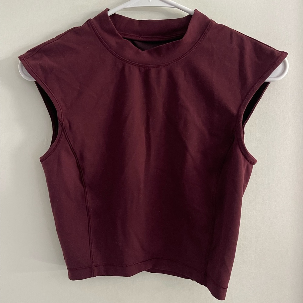 lululemon athletica Burgundy Crop Top